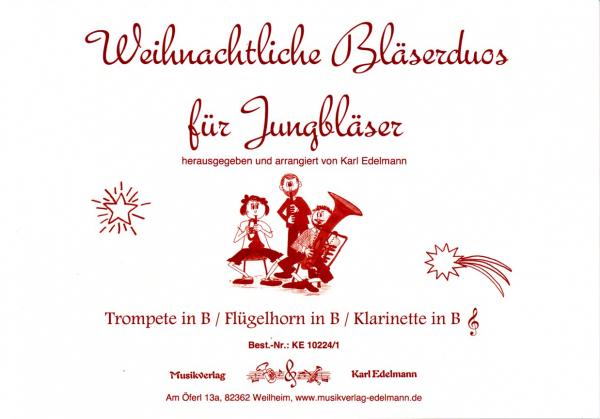 Weihnachtliche Bläserduos für Jungbläser